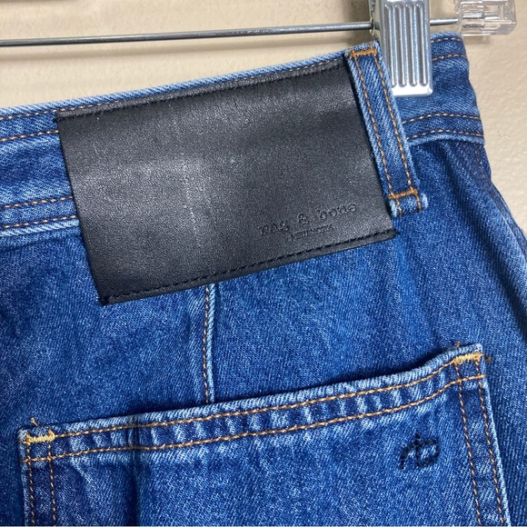 Rag & Bone Ruth Super-High Rise Straight Jeans in Clean Lagoon - Picture 13 of 16